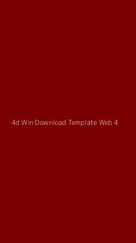 Tampilan Antarmuka Aplikasi 4d Win Download Template Web - 4