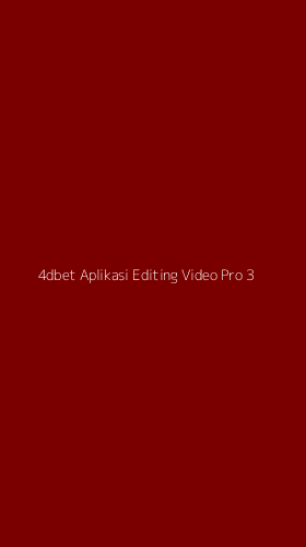 Tampilan Antarmuka Aplikasi 4dbet Aplikasi Editing Video Pro - 3