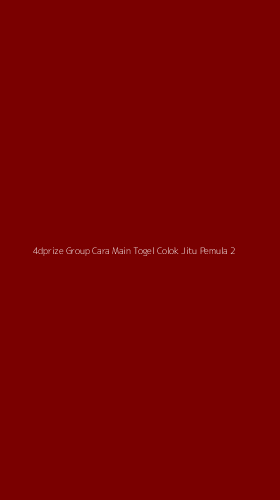 Tampilan Antarmuka Aplikasi 4dprize Group Cara Main Togel Colok Jitu Pemula - 2
