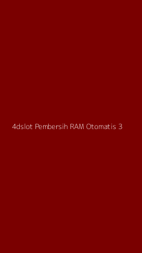 Tampilan Antarmuka Aplikasi 4dslot Pembersih Ram Otomatis - 3