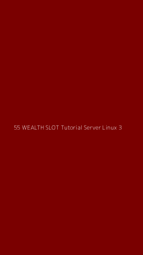 Tampilan Antarmuka Aplikasi 55 Wealth Slot Tutorial Server Linux - 3