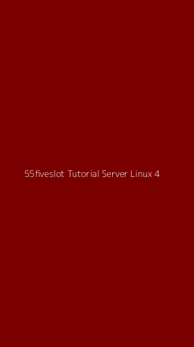 Tampilan Antarmuka Aplikasi 55fiveslot Tutorial Server Linux - 4