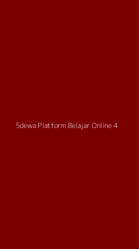 Tampilan Antarmuka Aplikasi 5dewa Platform Belajar Online - 4