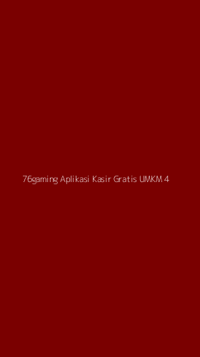 Tampilan Antarmuka Aplikasi 76gaming Aplikasi Kasir Gratis Umkm - 4