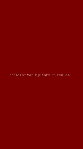 Tampilan Antarmuka Aplikasi 777 4d Cara Main Togel Colok Jitu Pemula - 4