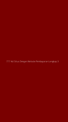 Tampilan Antarmuka Aplikasi 777 4d Situs Dengan Metode Pembayaran Lengkap - 3