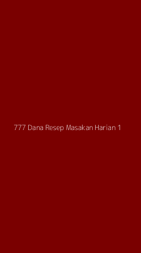 Tampilan Antarmuka Aplikasi 777 Dana Resep Masakan Harian - 1