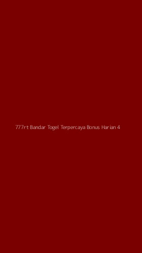 Tampilan Antarmuka Aplikasi 777rt Bandar Togel Terpercaya Bonus Harian - 4