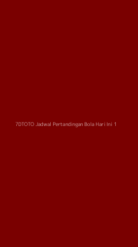 Tampilan Antarmuka Aplikasi 7dtoto Jadwal Pertandingan Bola Hari Ini - 1