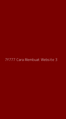 Tampilan Antarmuka Aplikasi 7f777 Cara Membuat Website - 3