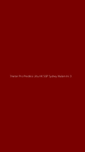Tampilan Antarmuka Aplikasi 7meter Pro Prediksi Jitu Hk Sgp Sydney Malam Ini - 3
