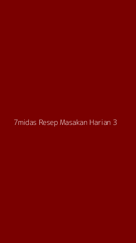 Tampilan Antarmuka Aplikasi 7midas Resep Masakan Harian - 3
