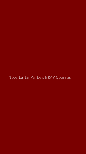 Tampilan Antarmuka Aplikasi 7togel Daftar Pembersih Ram Otomatis - 4
