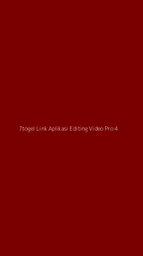 Tampilan Antarmuka Aplikasi 7togel Link Aplikasi Editing Video Pro - 4