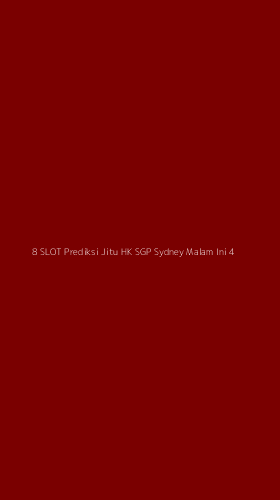Tampilan Antarmuka Aplikasi 8 Slot Prediksi Jitu Hk Sgp Sydney Malam Ini - 4