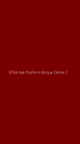 Tampilan Antarmuka Aplikasi 8768 Apk Platform Belajar Online - 2