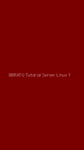Tampilan Antarmuka Aplikasi 88ratu Tutorial Server Linux - 1