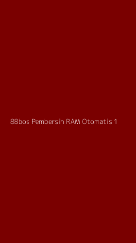 Tampilan Antarmuka Aplikasi 88bos Pembersih Ram Otomatis - 1