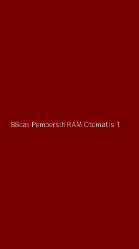 Tampilan Antarmuka Aplikasi 88cas Pembersih Ram Otomatis - 1