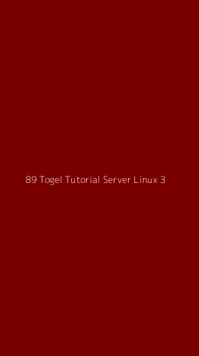 Tampilan Antarmuka Aplikasi 89 Togel Tutorial Server Linux - 3