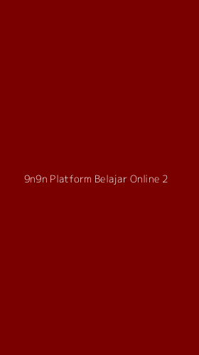 Tampilan Antarmuka Aplikasi 9n9n Platform Belajar Online - 2