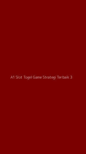 Tampilan Antarmuka Aplikasi A1 Slot Togel Game Strategi Terbaik - 3