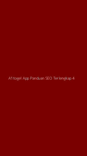 Tampilan Antarmuka Aplikasi A1togel App Panduan Seo Terlengkap - 4