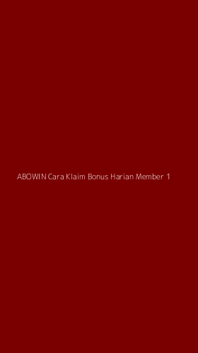 Tampilan Antarmuka Aplikasi Abowin Cara Klaim Bonus Harian Member - 1