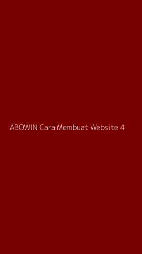 Tampilan Antarmuka Aplikasi Abowin Cara Membuat Website - 4