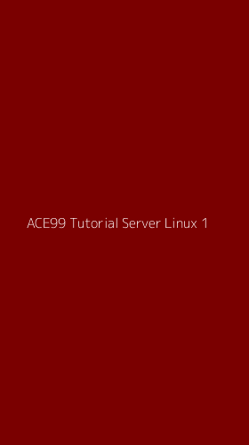 Tampilan Antarmuka Aplikasi Ace99 Tutorial Server Linux - 1