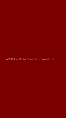 Tampilan Antarmuka Aplikasi Ada4d Link Daftar Semua Jenis Game Online - 3