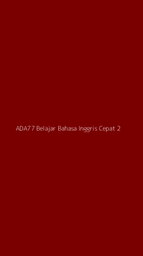 Tampilan Antarmuka Aplikasi Ada77 Belajar Bahasa Inggris Cepat - 2