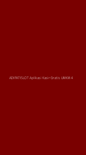 Tampilan Antarmuka Aplikasi Adipatislot Aplikasi Kasir Gratis Umkm - 4