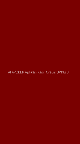 Tampilan Antarmuka Aplikasi Afapoker Aplikasi Kasir Gratis Umkm - 3