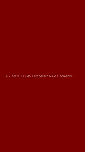 Tampilan Antarmuka Aplikasi Agen878 Login Pembersih Ram Otomatis - 1