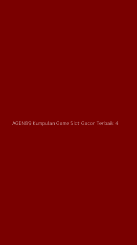 Tampilan Antarmuka Aplikasi Agen89 Kumpulan Game Slot Gacor Terbaik - 4