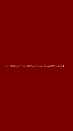 Tampilan Antarmuka Aplikasi Agenbola777 Cara Recovery Akun Lupa Password - 4
