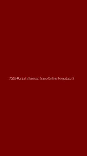 Tampilan Antarmuka Aplikasi Ags9 Portal Informasi Game Online Terupdate - 3