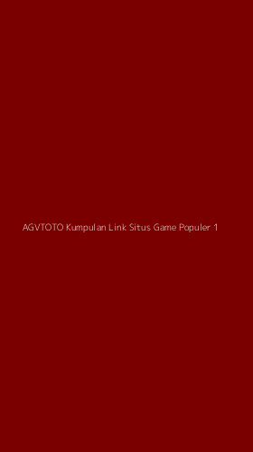 Tampilan Antarmuka Aplikasi Agvtoto Kumpulan Link Situs Game Populer - 1