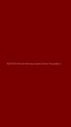 Tampilan Antarmuka Aplikasi Agvtoto Portal Informasi Game Online Terupdate - 2