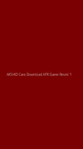 Tampilan Antarmuka Aplikasi Aksi4d Cara Download Apk Game Resmi - 1