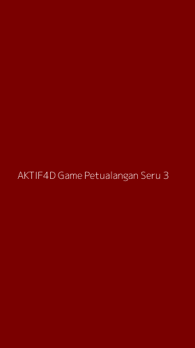 Tampilan Antarmuka Aplikasi Aktif4d Game Petualangan Seru - 3