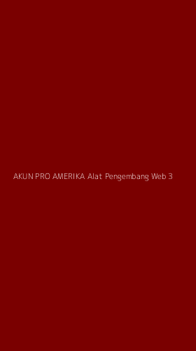 Tampilan Antarmuka Aplikasi Akun Pro Amerika Alat Pengembang Web - 3