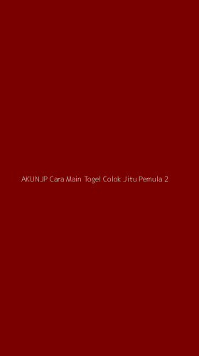 Tampilan Antarmuka Aplikasi Akunjp Cara Main Togel Colok Jitu Pemula - 2