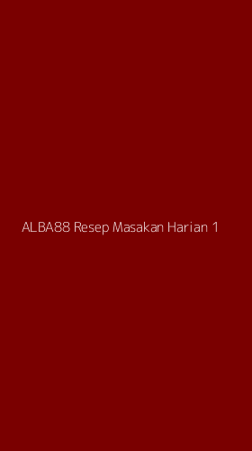 Tampilan Antarmuka Aplikasi Alba88 Resep Masakan Harian - 1