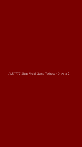 Tampilan Antarmuka Aplikasi Alfa777 Situs Multi Game Terbesar Di Asia - 2
