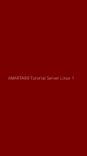 Tampilan Antarmuka Aplikasi Amarta99 Tutorial Server Linux - 1