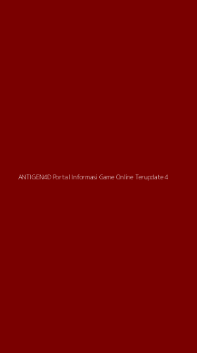 Tampilan Antarmuka Aplikasi Antigen4d Portal Informasi Game Online Terupdate - 4