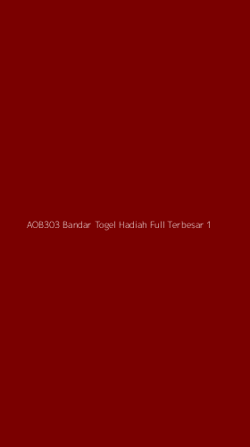 Tampilan Antarmuka Aplikasi Aob303 Bandar Togel Hadiah Full Terbesar - 1