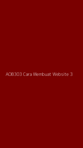 Tampilan Antarmuka Aplikasi Aob303 Cara Membuat Website - 3